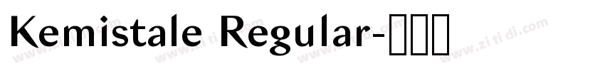 Kemistale Regular字体转换